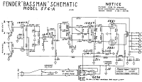 Fender Bassman-5F6A - Schematic